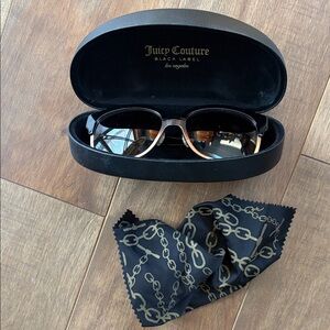 Juicy Couture Gold and Black Sunglasses
